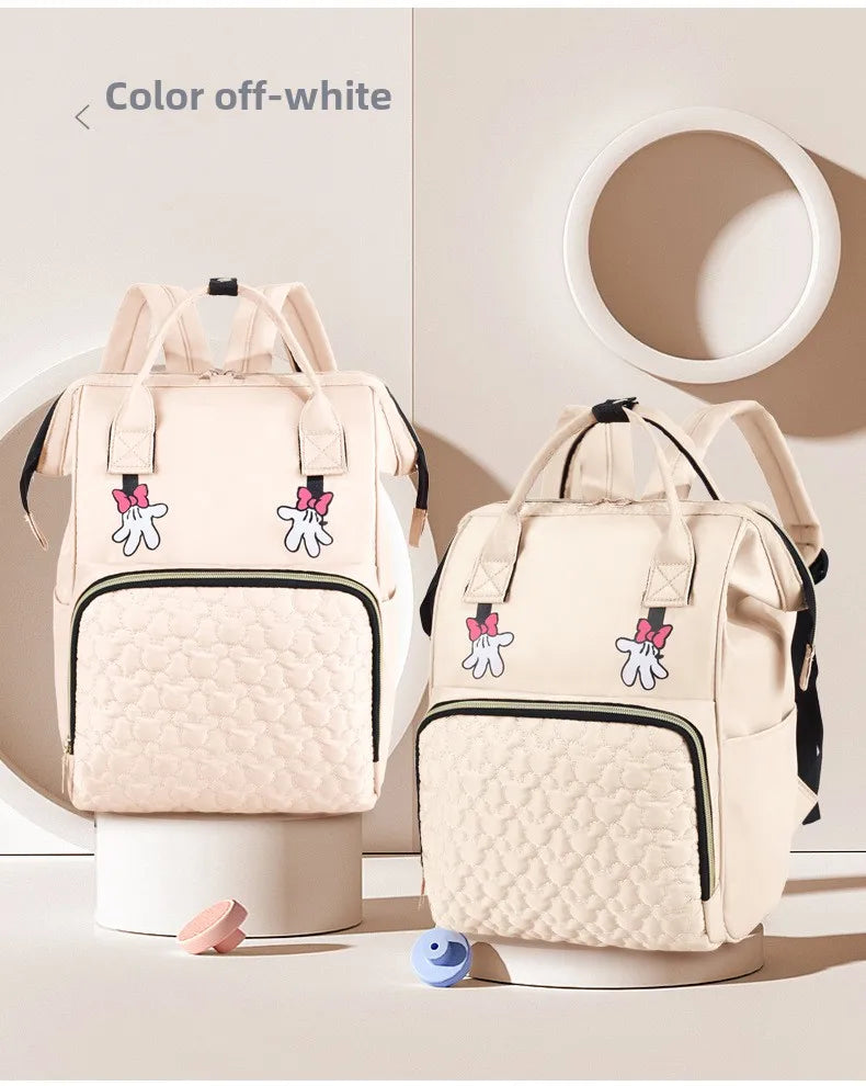 Custom Baby Name Mommy Bag Multi-functional Double Shoulder Storage Diaper Backpack for Outdoor Traveling Mom Gift