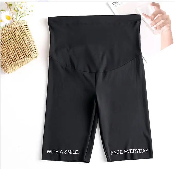 Brand Unknown Maternity Yoga Leggings Pregnant Women High Waist Black Sharkskin Fabric Model PGL100