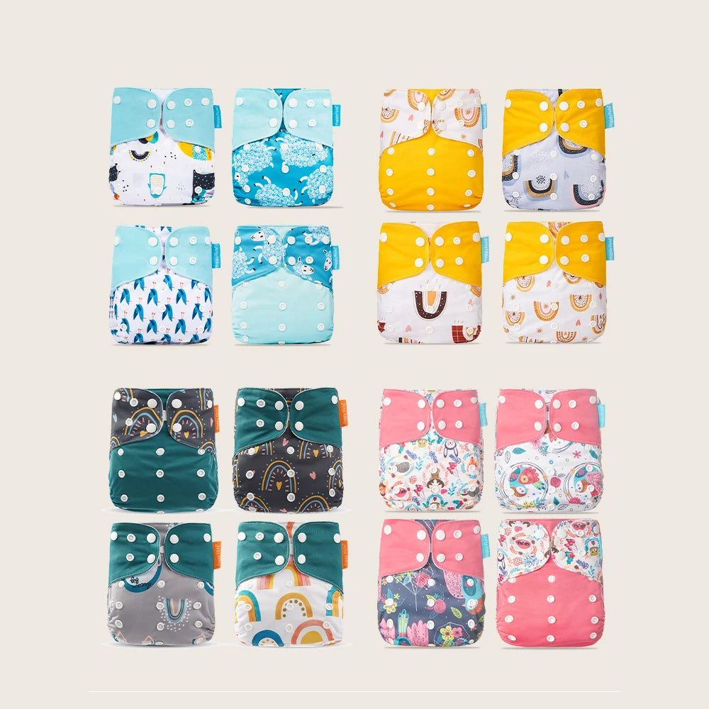 HappyFlute New Design Hot Sale OS Pocket Diaper Washable&Reusable Absorbent Ecological Nappy Baby Cloth Diaper