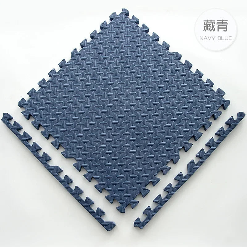 YIMINYUER EVA Kids Foam Play Mat Interlocking Puzzle Floor Mat 30x30cm Non Slip 1cm Thick