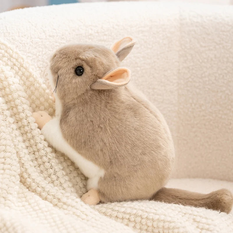 Wholesale Hot 40cm Kawaii Simulation Chinchillidae Plush Toys Soft Lifelike Chinchillas Mouse Stuffed Animal Toys Birthday Gifts
