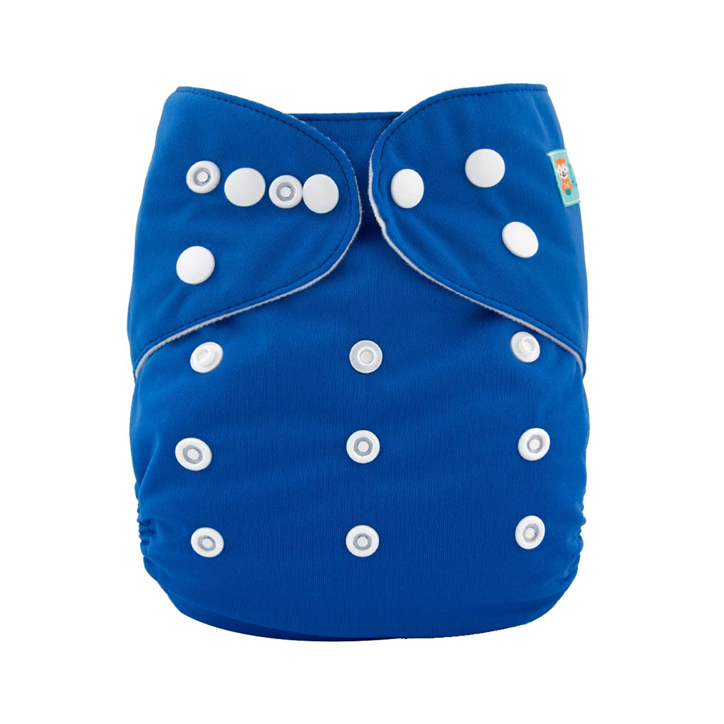 1pc ALVABABY Solid Color Baby Cloth Diaper Reusable Pocket Diaper Baby Cloth Nappy Shell