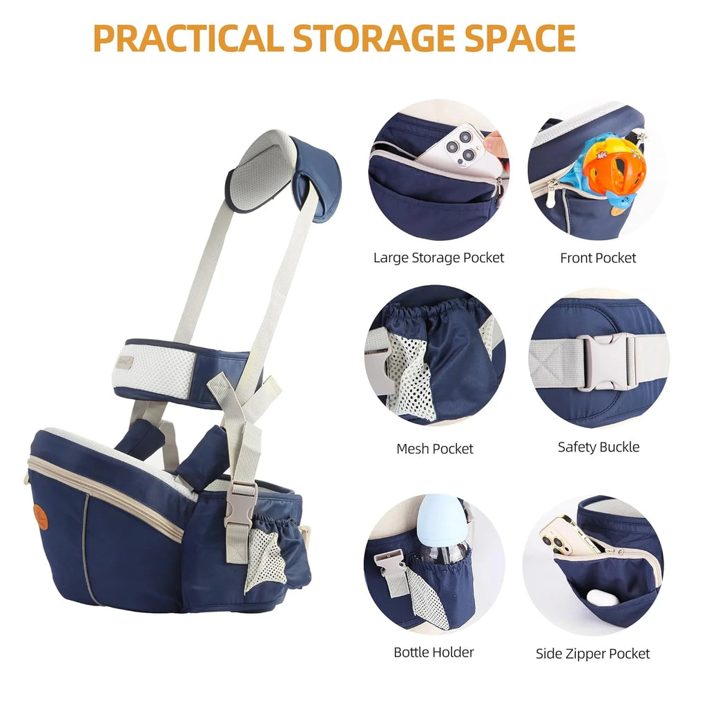Ergonomic Baby Carrier Portable Infant Kid Hip Seat Waist Stool Sling Front Facing Kangaroo Baby Wrap Carrier For Baby Gear
