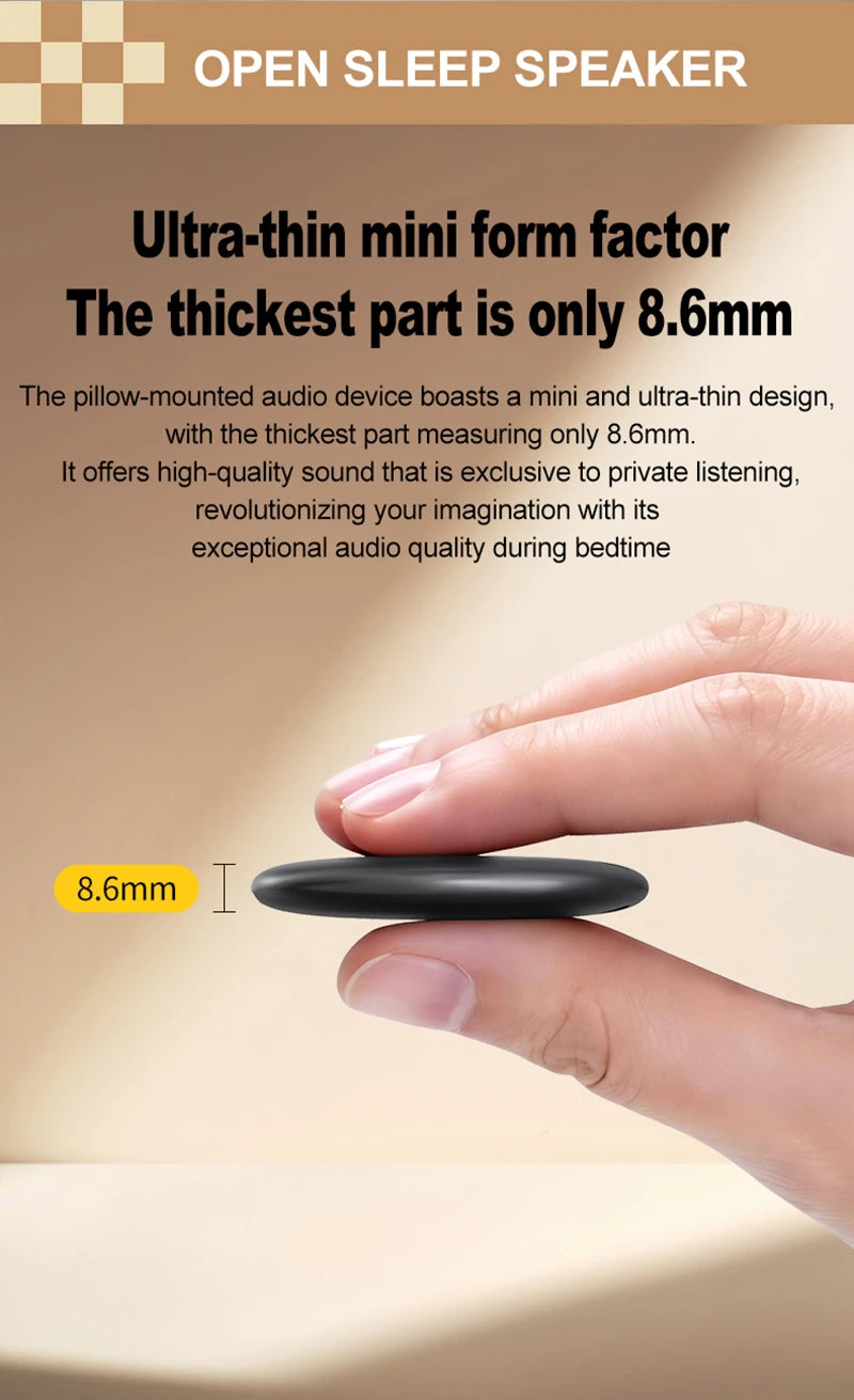 Lenovo Mini Portable Bedside Sleep Speaker With High-definition Sound Quality White Noise Intelligent Pillow Under Speaker
