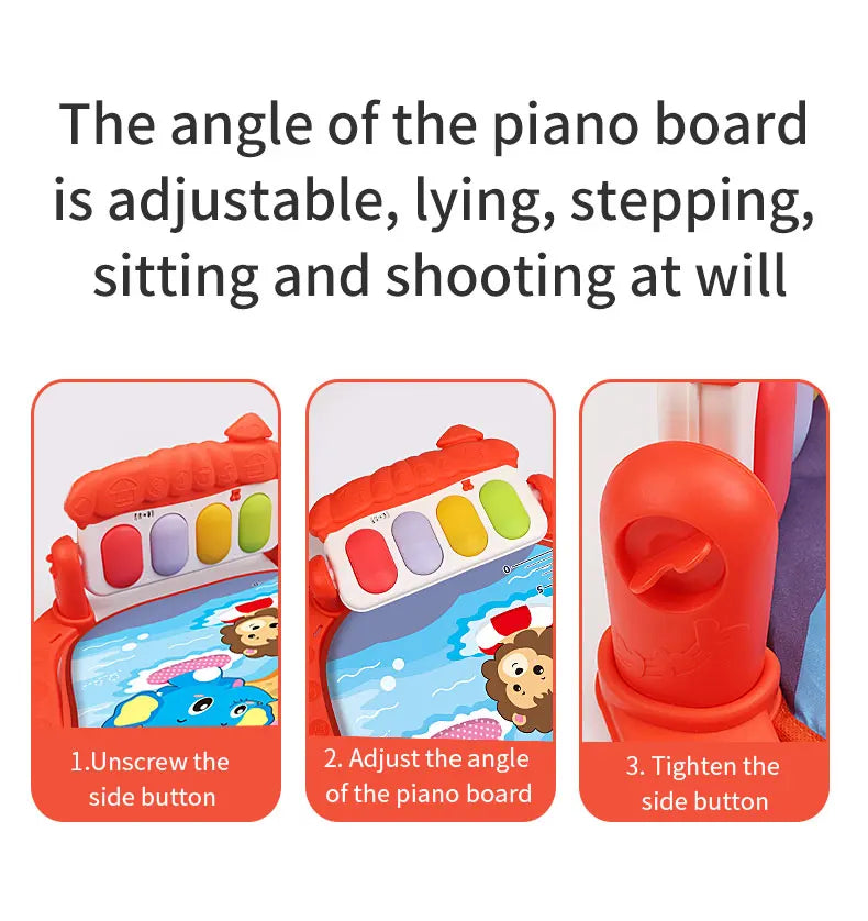 Multifunctional Baby Activity Gym Play Mat Musical Rack Kid Infant Fitness Frame Educational Crawling Carpet Toy Children Gift