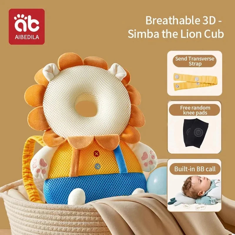 AIBEDILA Newborn Head Back Protector Pillow 33x19x6cm Learn To Walk Anti Fall Headgear
