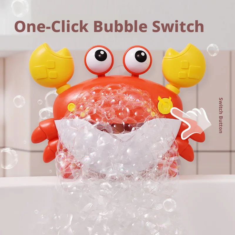 Blowing Bubble Baby Bath Toys Bathtub Soap Machine Blowing  Cute Cartoon  Crab Bathroom Swimming Pool Toys Outdoor Foam Maker