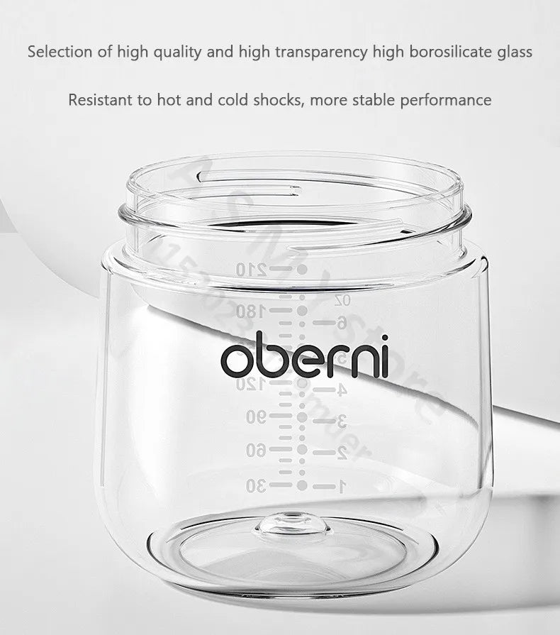 Anti-flatulence newborn glass bottle / wide mouth eccentric nipple anti-breastfeeding bottle / 150ML210ML glass bottle