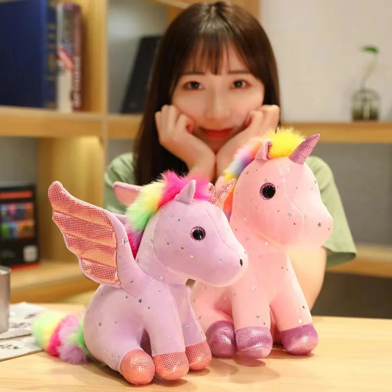 Cute Angel Unicorn Plush Toy Pillow Soft Fill Home Decoration Girl's Birthday Holiday Gift