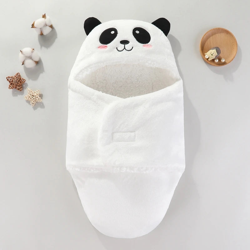 Baby Sleeping Bags Autumn and Winter Soft Newborn Baby Wrap Blankets Cartoon Cocoon for babies Flannel Warm Baby Sleepsack 0-9M