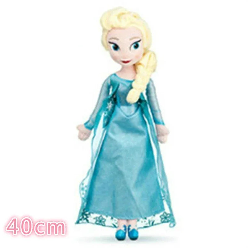 50cm Frozen Elsa Doll Princess Anna Elsa Plush Doll Elza Stuffed Kids Toys Halloween Birthday Gift