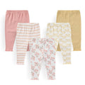 5-Piece Comfy Baby Boy pants Cotton Newborn Girl Trousers 0-12M Infant Clothes