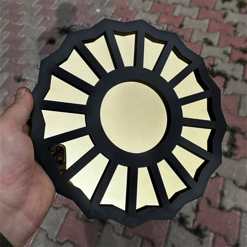 Divine Feminine 3D Mirror - Handmade Wood & Acrylic Wall Decor.
