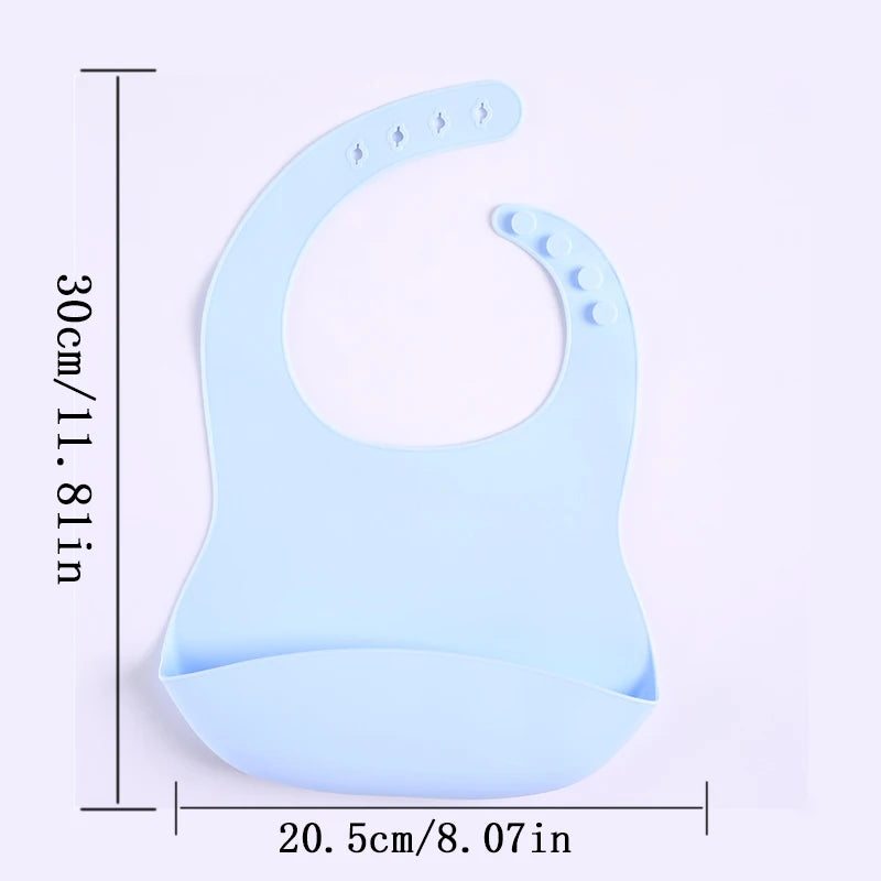 Silicone Bib Baby Drool Catcher with Free Name Engraving Creative Gifts Customized for Boys and Girls