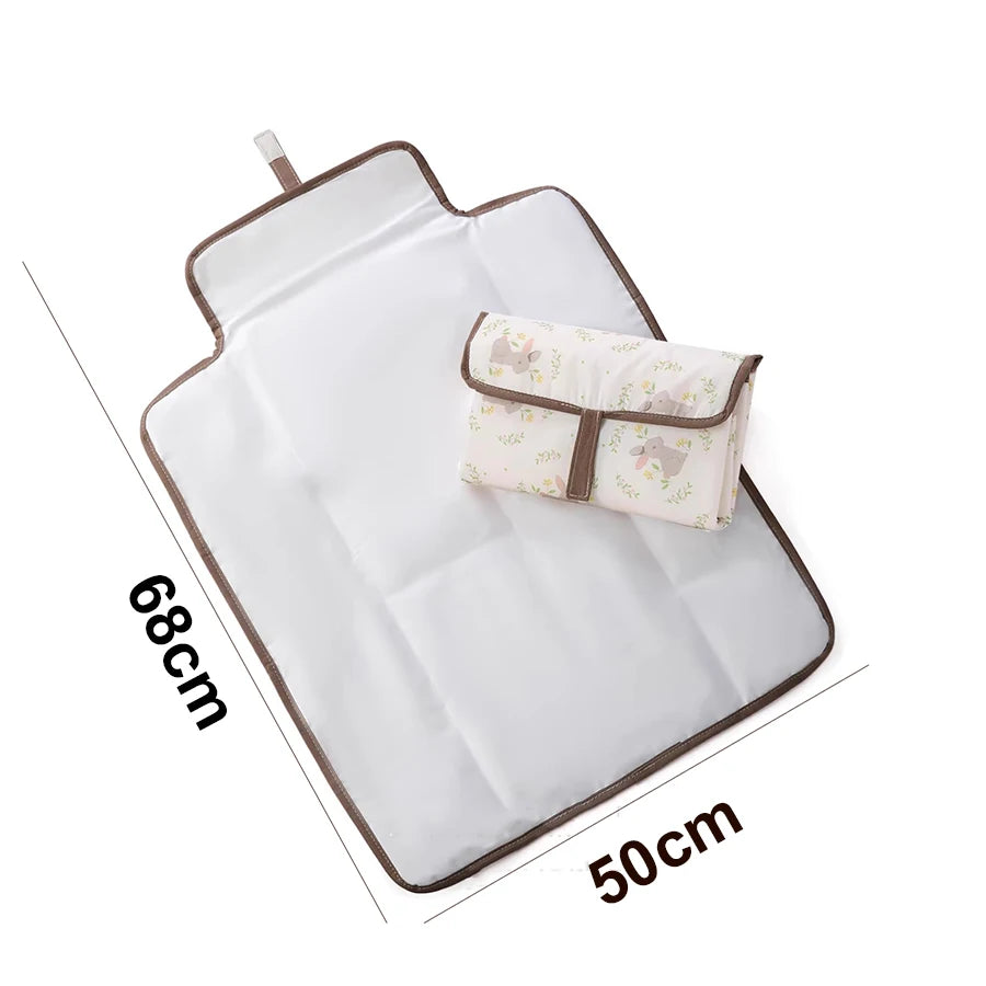 Portable Foldable Baby Diaper Changing Pad, Waterproof Detachable Infant Urine Mat Travel Changing Station for Newborn