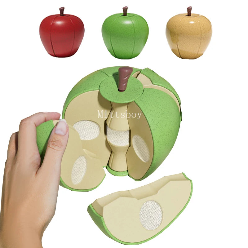 Montessori Chechele Educational Toy Gift Box Paste Simulation Durian Grapefruit Cherry