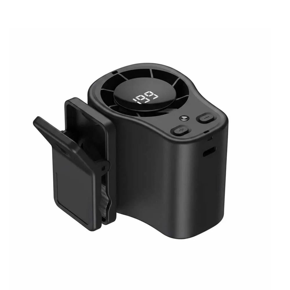 High Speed Clip-On Stroller Fan With Led Display Type-C Port 3.7V 1800mAh Brushless Motor