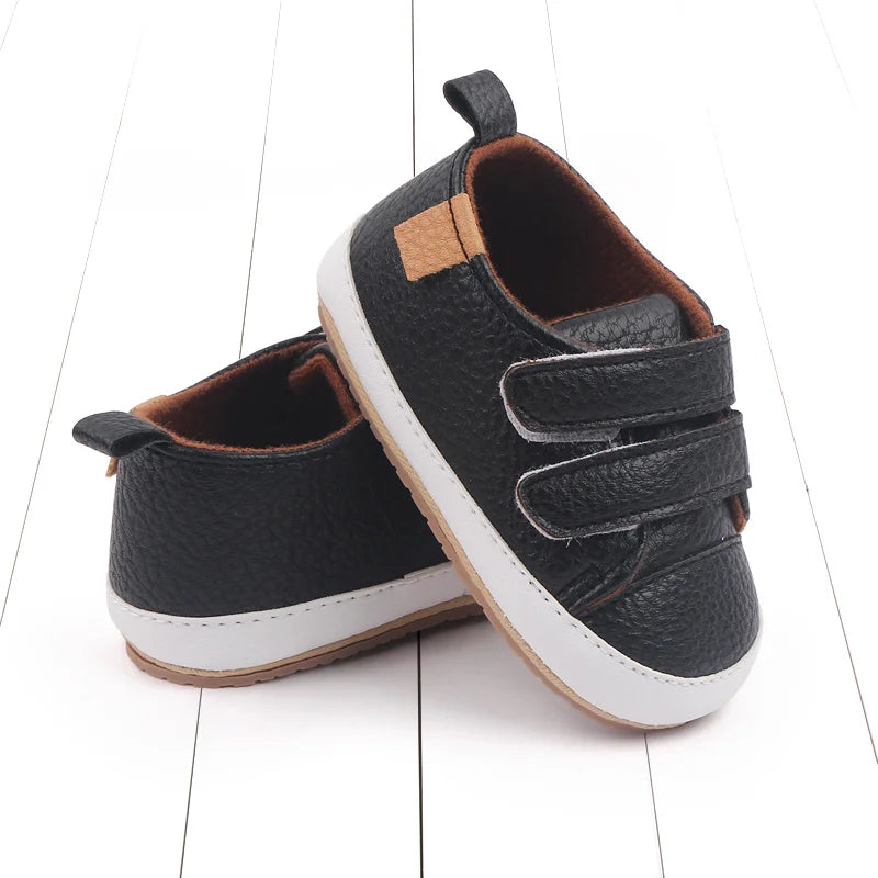 2025 New Fashion Baby Casual Sneaker Spring and Autumn Soft PU and TPR Sole Anti-slip High Quality Hot Selling for 0-18M