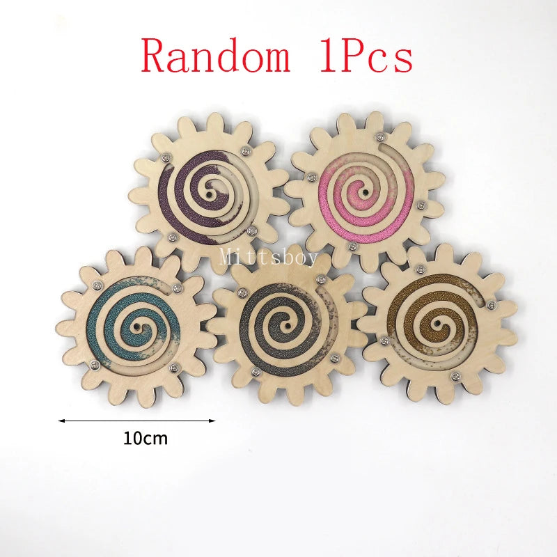Wooden Busy Board Key Lock Switch Slides Paillette Educational Toy For Early Learning Kls-01
