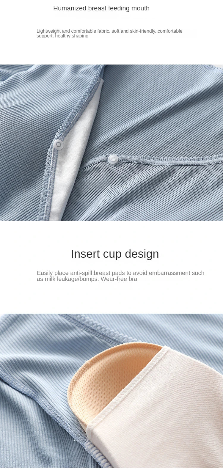 Maternity Nursing Sleepwear Breastfeeding Nightwear for Pregnant Women Pregnancy Breast Feeding Pajamas Suits Maternity  Clothes