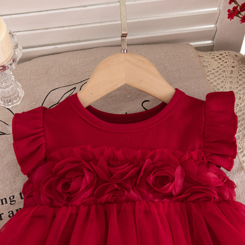 Summer Dress For Baby Girl Sweet Cute Fairy Tutu Baby Girl Birthday Party Princess Dress Children's Clothing 9 Months - 4 Years