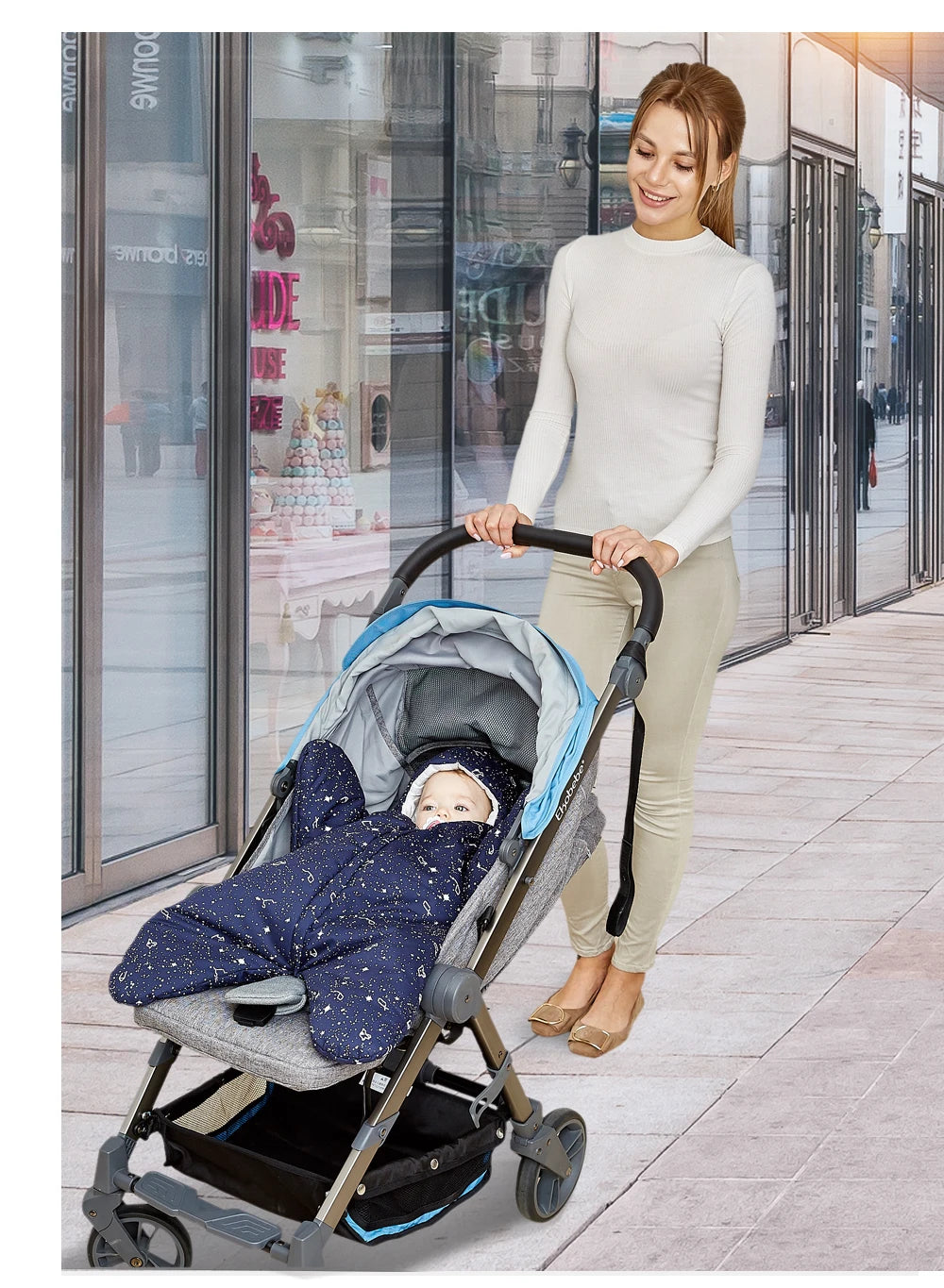 INSULAR Baby Starfish Sleeping Bags Infant Warm Sleep Sacks Kids Cotton Swaddle Blanket Separated Sleeves Legs Winter 0-8 Months