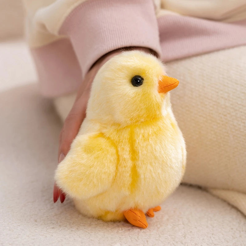 Hot Realistic Doll Yellow Plush Toy Artificial Animal 13cm Collection Toy Simulation Chick Doll Animal Stuffed Kid Birthday Gift