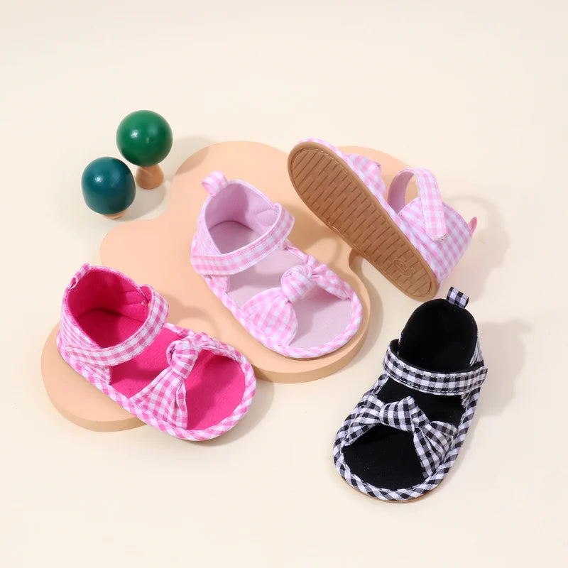 2025 Hot Summer Baby Girls First Walking Toddler Shoes With High Quality TPR Sole Beautiful Design For 0-18M Baby Girls Shoes