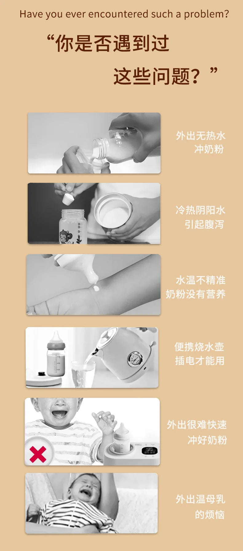 Cxinyoup portable breast warmer with constant temperature/wireless baby formula dispenser for outdoor use/warm milk mixer
