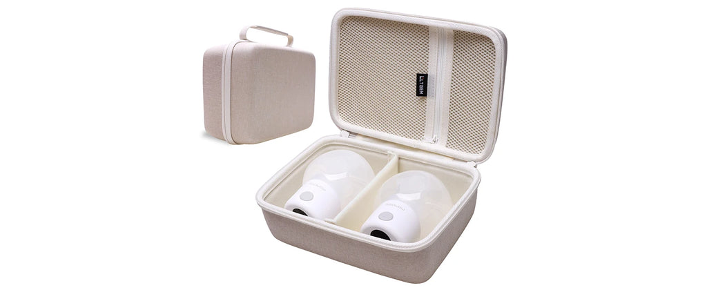 LTGEM Breast Pumps Carrying Bag Case Compatible with 2pcs Momcozy S12 Pro / S12Pro / S9 / M5 / All Momcozy Wearable Breast Pump