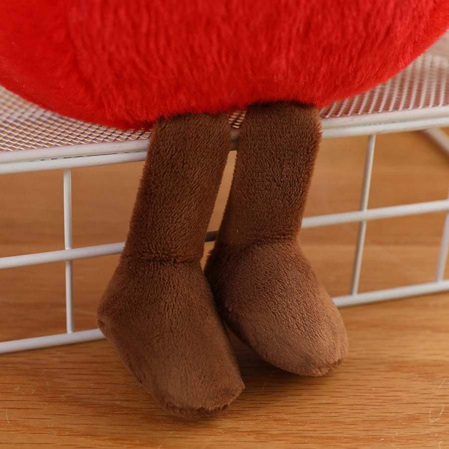 Cute Cartoon Tomato Plush Figure Doll Fruit Vegetable Food Stuffed Toy Decor Birthday Gift Ideal for All Ages