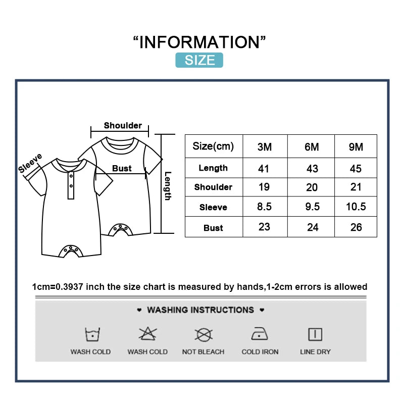2 Pcs Cartoon Dinosaur Baby Boy Flat-angle Jumpsuits Short Sleeves Newborn Rompers 0-9M Infant Clothes