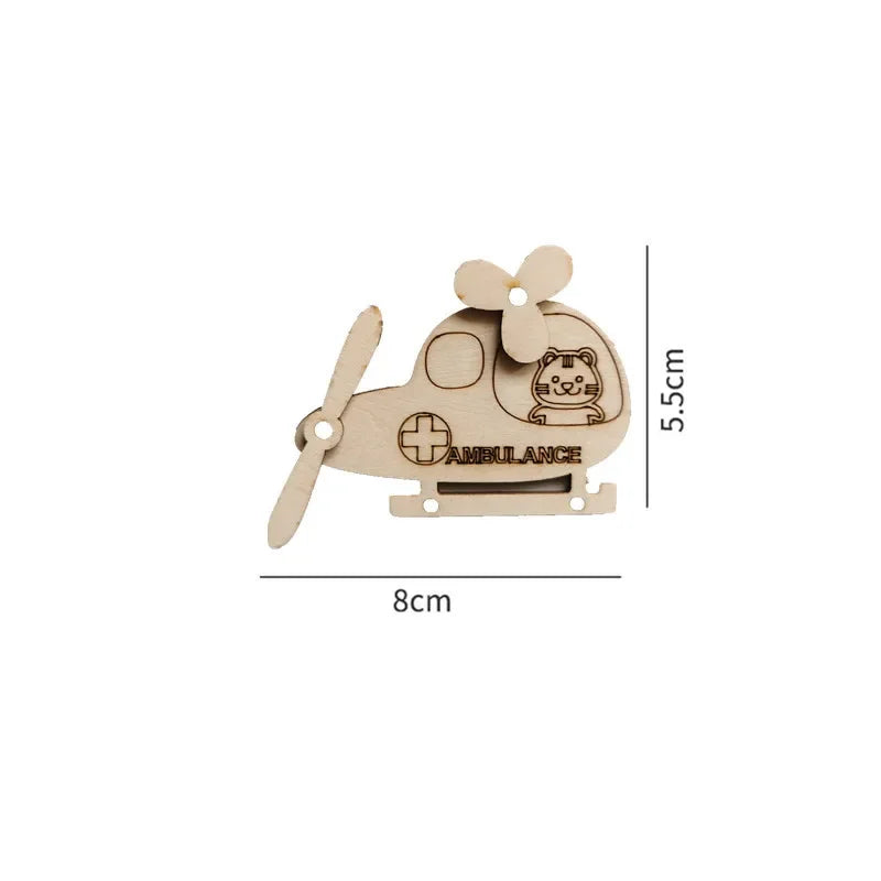 Montessori Busy Board Wooden Educational Toy for Children Gear and Hand Wheel Alarm Clock Mirror