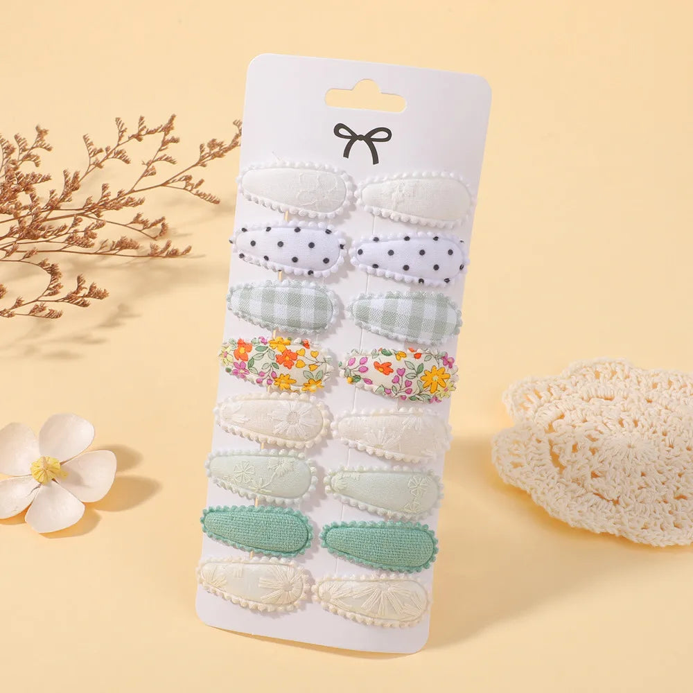 Baby Bows Hair Clips Set For Kids Girls 16 Pcs Barrette Hairgrips Hair Accessories