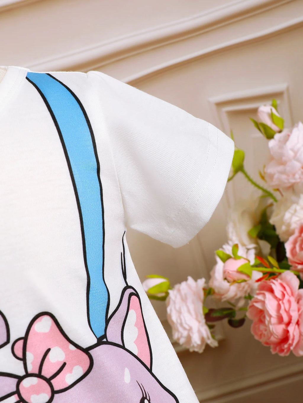 Baby girl Dress, Cute Little Cat Printed Short sleeved Dress, suitable for 0-3 Years old Cute Baby girl Toddler Casual Dress