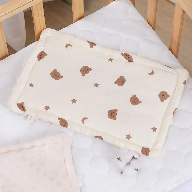 Napping for Newborn Sweat Absorption Breathable Cotton Baby Universal Pillow NPN001