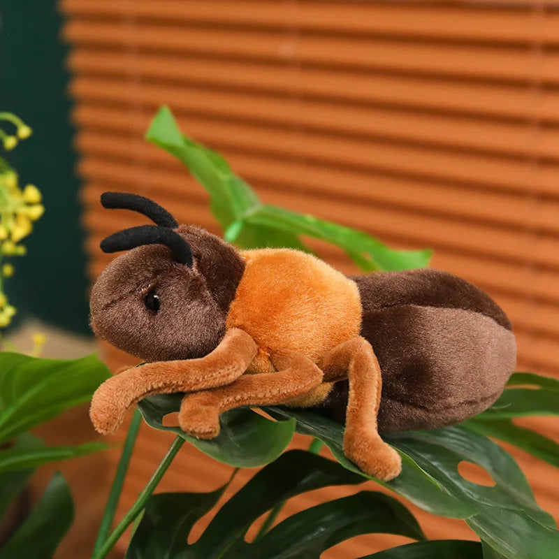 Hot 1pc 18cm Lovely Ant Plush Toys Simulation Plushie Doll Stuffed Soft Animal Toy Room Decoration Kids Birthday Gift