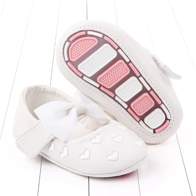 2025 Spring and Summer Baby Girl Shoes Mary Jane Cute Bowknot Sandal Soft PU and TPR Sole Anti-slip for 0-12M Baby