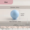 Wardrobe Door Handle Half Round Kitchen Cabinet Knobs Dresser Drawer Handle Colorful Pink Blue Green White Knobs For Furniture