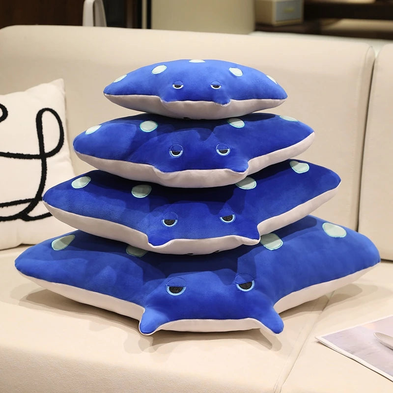 Hot Ray Cat Manta Rays Plush Toy Soft Stuffed Sea Animals Devil Fish Cute Sleeping Companion Cuhsion for Children Birthday Gifts