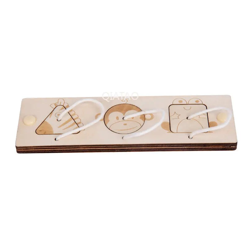 Baby DIY Montessori Busy Board Educational Toy For Toddlers Wooden Latch Puzzle Kit