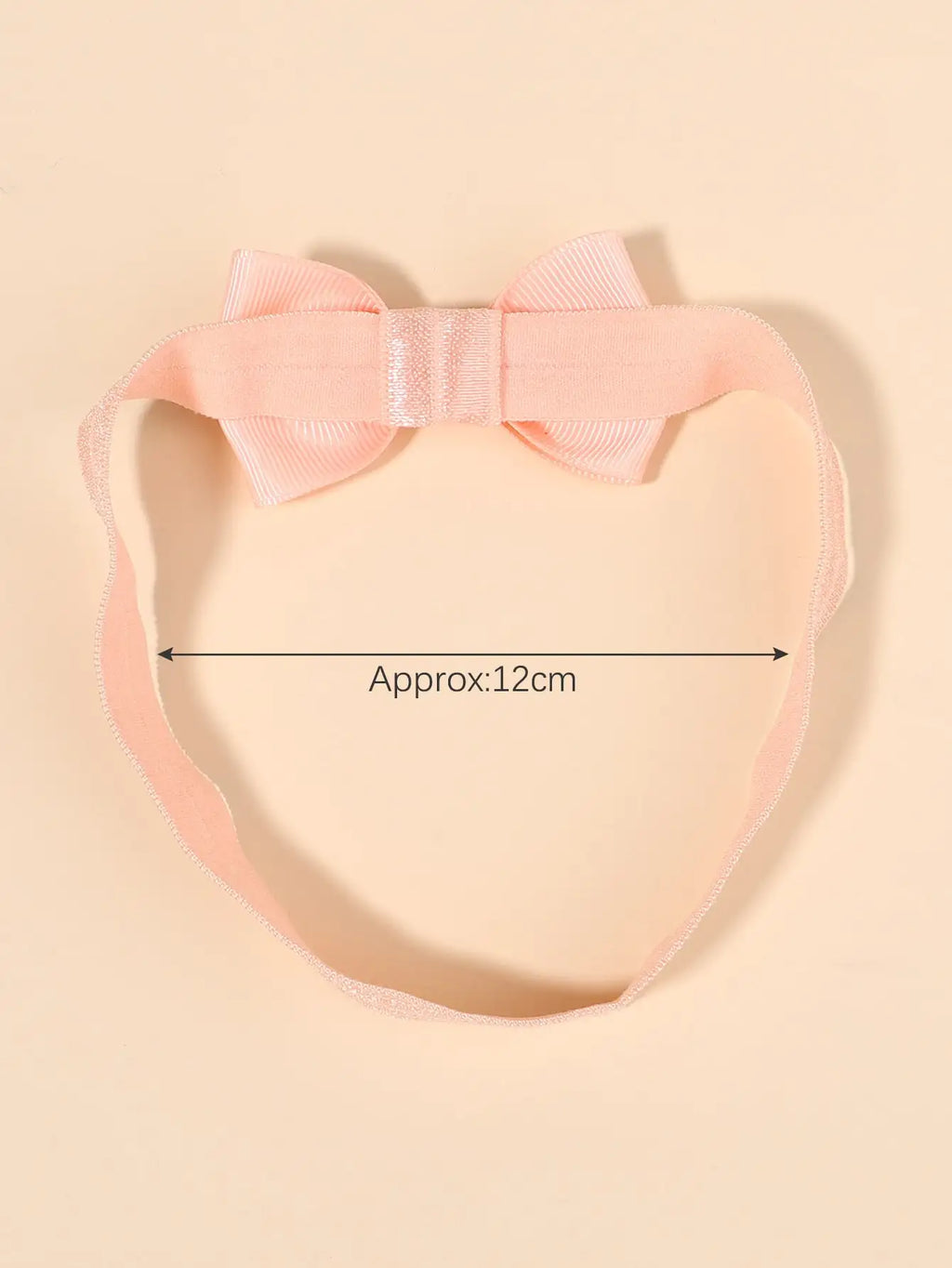 6-10Pcs Solid Color Grograin Ribbon Bowknot Headband for Baby Girls Headwear Elastic Hair Bands Infant Hair Accessories