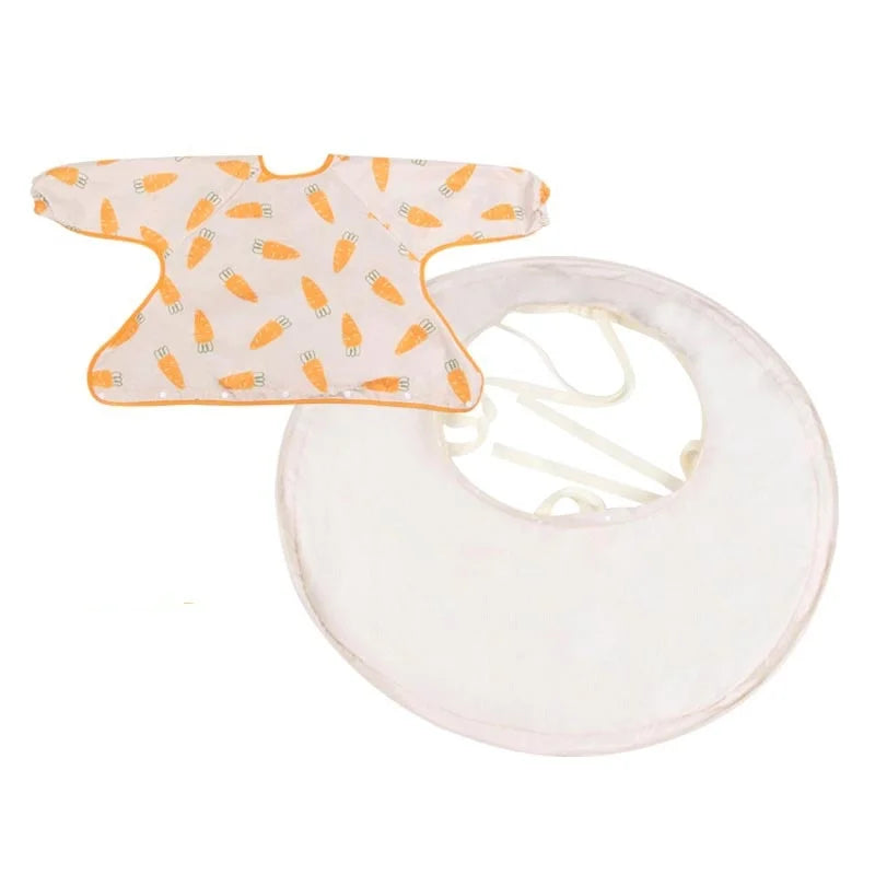 Infant Feeding Table Cover For High Chair With Long Sleeve Smock Attachable Mat 80cm
