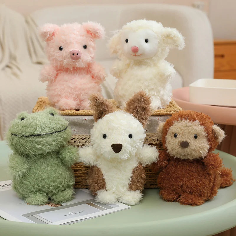 20cm Soft Furry Plush Toys Kawaii Cute Fox Owl Pig Lamb Chick Duck Stuffed Animals Toys Pp Cotton Plushies Dolls Gifts Children