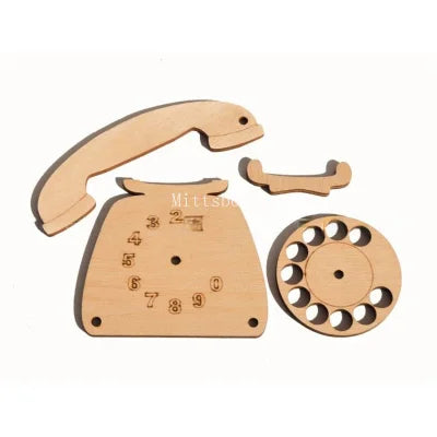 Busy Board Montessori Wooden Toy Educational Toy For Ages 3 And Up Accessories Carriage Castle Slide MB001