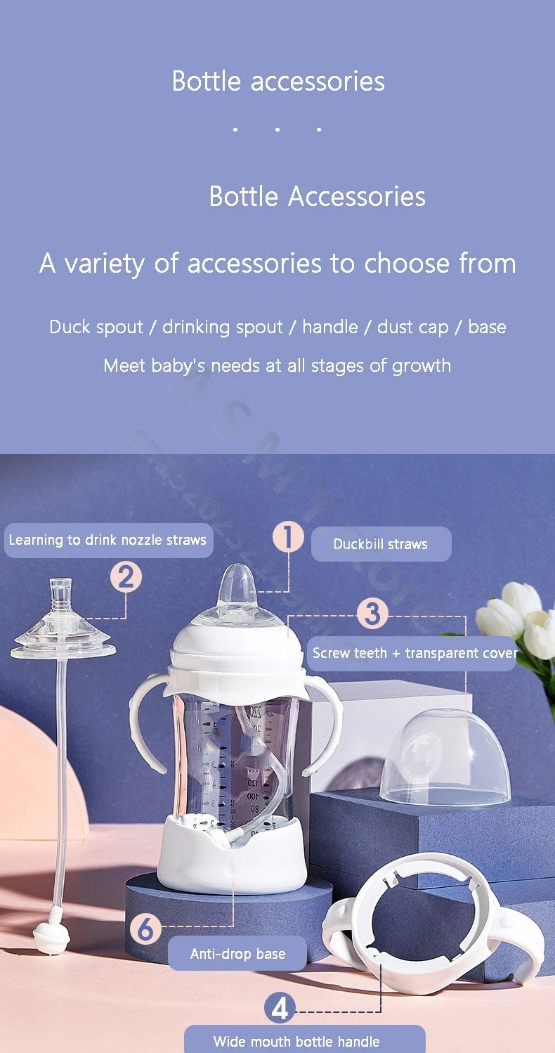 ANPEI Suitable for Avent   wide-bore bottle handle / teat / bottle base / screw teeth - dust cap / bottle accessories