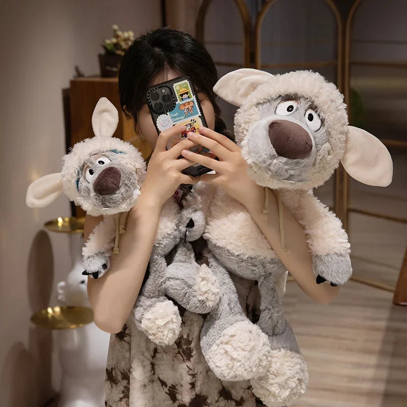 Camouflaged Wolf Plush Toy Sleepy Sheep Doll Forest Family Muppets Soft Sleep Pillow Wolf in Sheep's Clothing Birthday Gift