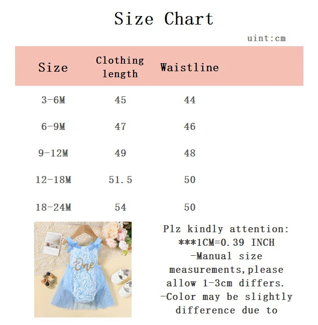 0-24 Months Cute Baby girl Jumpsuit Blue Bow Lace chiffon Fashionable Bodysuit Baby girl Summer Crawling Suit