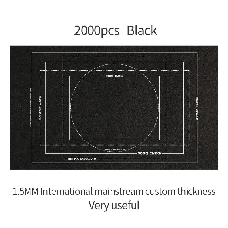 Professional Puzzle Roll Mat Blanket Felt Mat For Up To 1500 2000 3000 Piece Puzzles Portable Travel Storage Bag