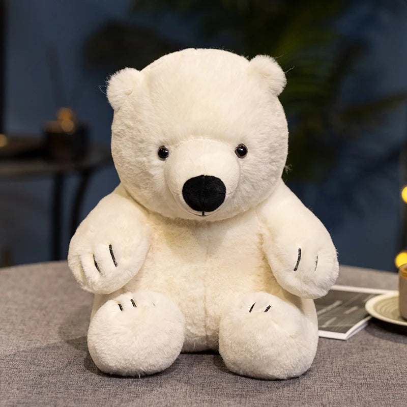 Hot 30cm Imitation White Bear Plush Toys Soft Catoon Stuffed Dolls Kawaii Animals Plush Toys Girls Boys Companion Sleeping Toys